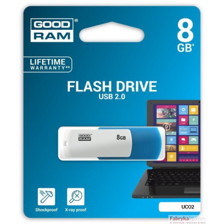 Pamięć USB GOODRAM 8GB UCO2 USB 20 miks kolorów