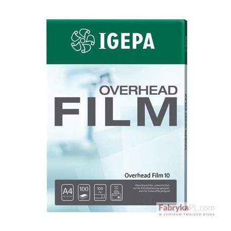 Folia IGEPA Overhead Film 130 - Przezroczysta, dwustr. antystatycznie powlekana