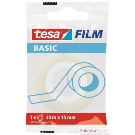 Taśma biurowa TESA BASIC 33m X15mm 58542-0000-00