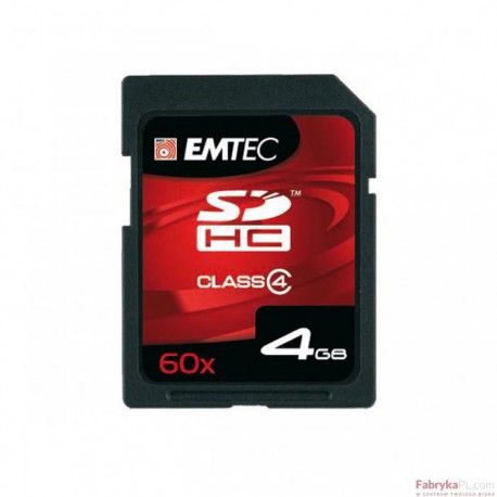 Karta pamięci EMTEC SDHC 4GB High Speed HC 60x (Class 4)
