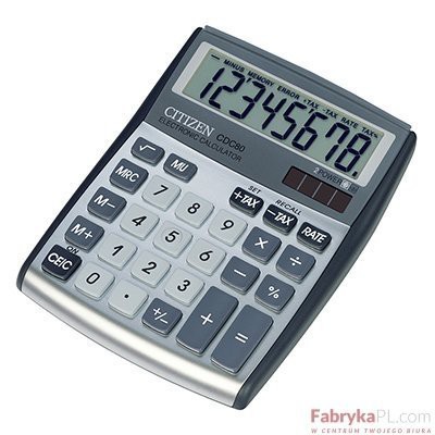 Kalkulator CITIZEN CDC80WB biurkowy