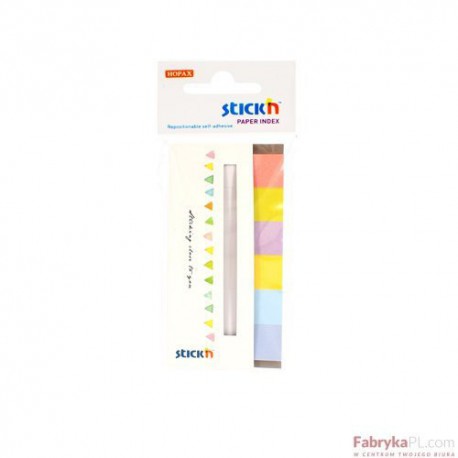 Zakładki indeksujące papierowe 45x15 mm 6 kolorów neonowych CANDY 180 kartek Stick'n