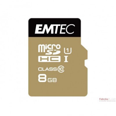 MicroSDHC 8GB Class10 Gold +