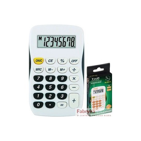 Kalkulator kieszonkowy TR-295 TOOR biało-czarny