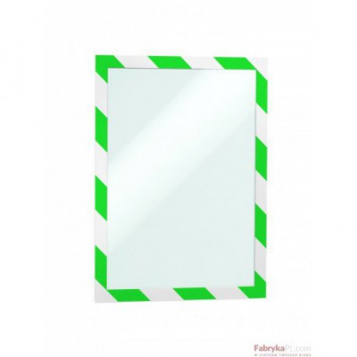 DURAFRAME SECURITY A4 – dwukolorowa, samoprzylepna ramka magnetyczna, zielony/biały