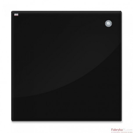 Tablica szklana magnetyczna 45x45 cm czarna 2x3