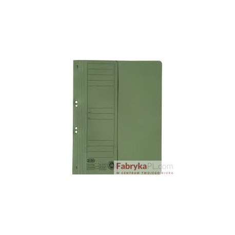 Skoroszyt kartonowy 1/2 A4 oczkowy zielony 100551879 ELBA