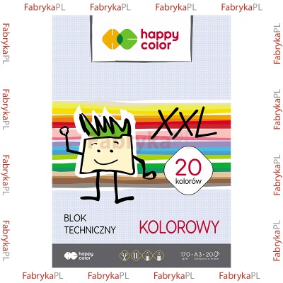 Blok Techniczny XXL Kolorowy A3 Happy Color