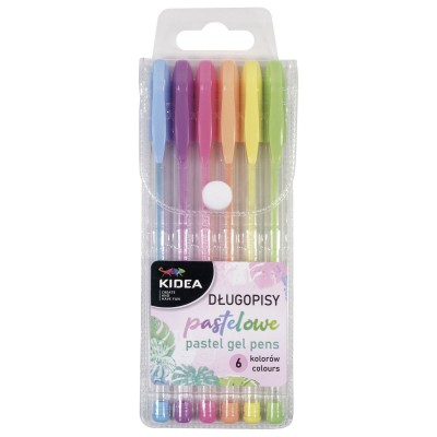 Długopisy pastelowe KIDEA 6 kolorów