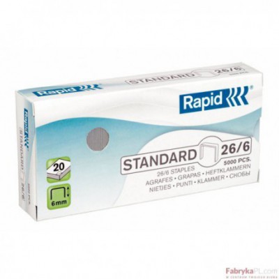 Zszywki RAPID Standard 26/6 5M