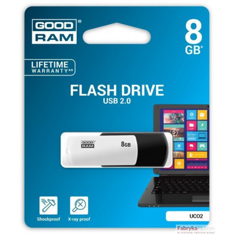 Pamięć USB GOODRAM 8GB UCO2 BLACK&WHITE USB 20