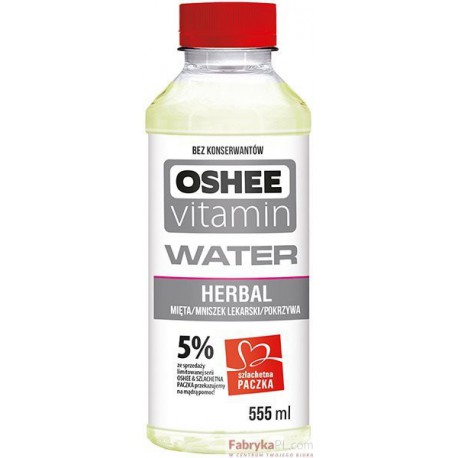 Oshee Vitamin Woda DETOX, czystek/mięta/mniszek/pokrzywa, 555ml