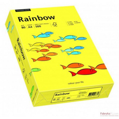 Papier xero kolorowy Rainbow słoneczno żółty 14