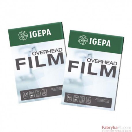 Folia IGEPA Overhead Film IJ 205 S - Przezroczysta Folia IGEPA do kolorowego druku atramentowego