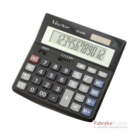 Kalkulator VECTOR CD2455 12p .