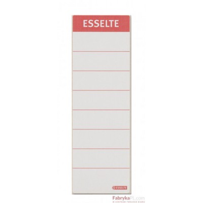 Etykiety grzbietowe do segregatorów ESSELTE 50 mm, biały