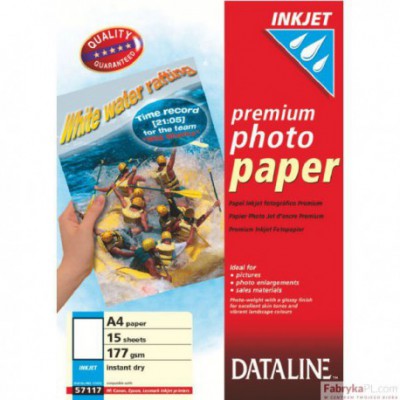 Papier fotograficzny do drukarek atramentowych, A4, 177 g/m2 ESSELTE DATALINE